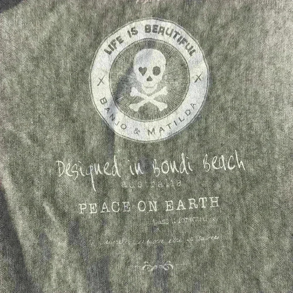 Banjo & Matilda Silk and Cashmere blend V Neck button up Cardigan - Picture 6 of 9